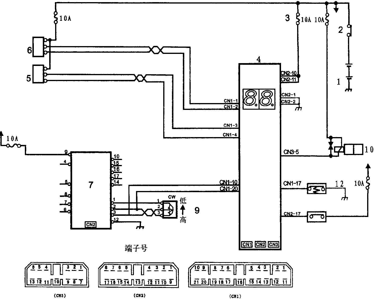 行走Ⅰ速、Ⅱ速控制(履帶型)